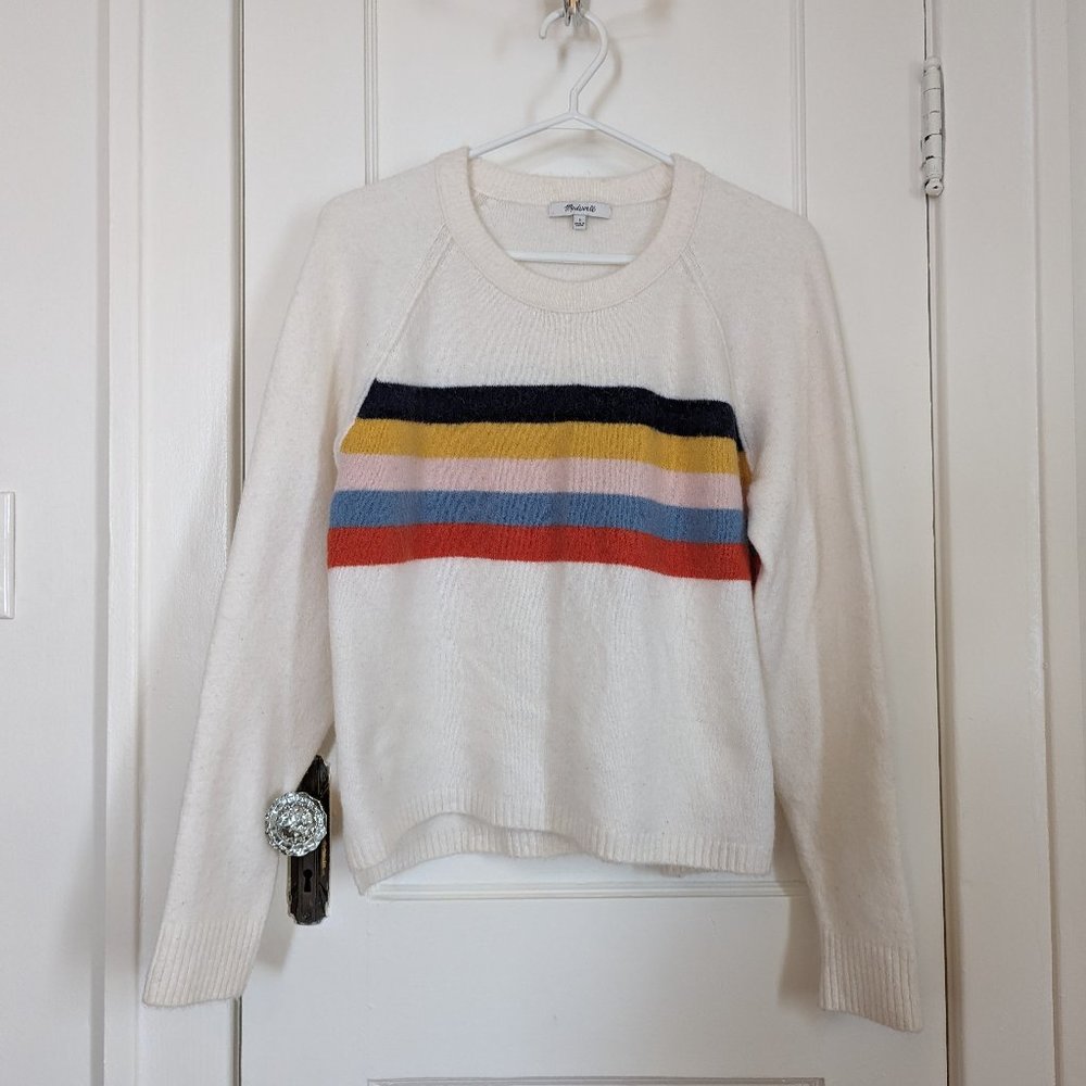Madewell striped wool/alpaca sweater